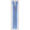 Plastic Zipper P60 25 cm length, color T- 61- sky blue with silver teeth