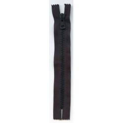 Plastic Zipper P60 18 cm length, color T-13 - black/1 pc.
