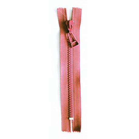 Plastic Zipper P60 30 cm length, color T-41 - red bricks/1 pc.