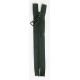 Plastic Zipper P60 30 cm length, color T-30 - very dark green