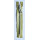 Plastic Zipper P60 30 cm length, color T- 46 - mustard with silver teeth