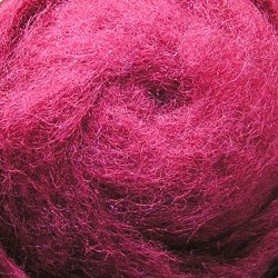 Carded Wool for Felting color 4009 - cherry/25 g