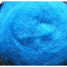 Carded Wool for Felting color 5021 - turquoise/25 g