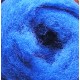 Carded Wool for Felting, color 6002 - royal blue/25 g