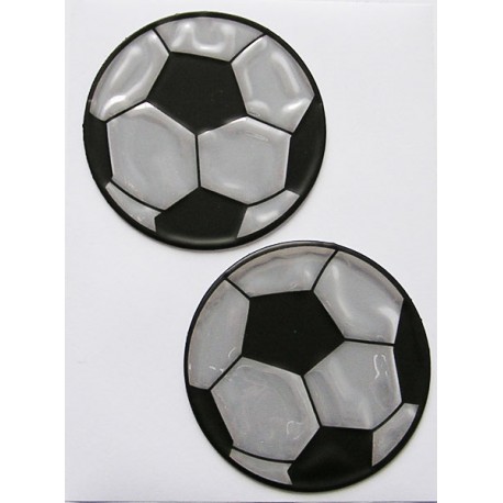 Atšvaitiniai lipdukai "Futbolo kamuoliai" sidabriniai