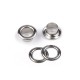 Eyelets / Grommets & Washer 10/17/8 mm, nickel/50 pcs.