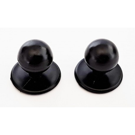 Buttons for chefs' clothes black/1 pc