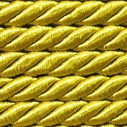 Twisted satin cord 5 mm 3 strands art. WS-5, color - antique/1 m