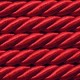 Twisted satin cord 5 mm 3 strands art. WS-5, color - red/1 m