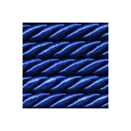 Sukta satininė 5 mm virvutė, art. WS-5, spalva - mėlyna/1m