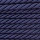 Twisted satin cord 5 mm 3 strands art. WS-5, color - navy blue/1 m