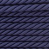 Twisted satin cord 8 mm 3 strands art. WS-8, color - navy blue/1 m