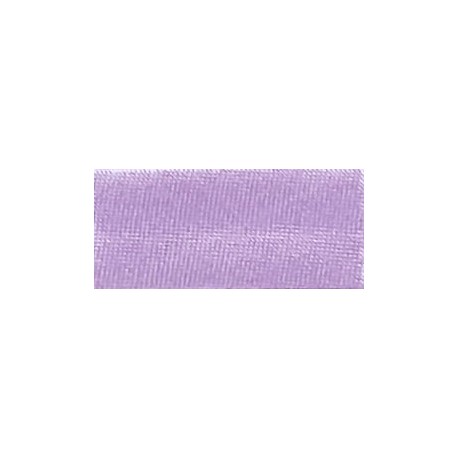 Satin Bias Binding width 20 mm folded, color 26 - grayish lilac/1 m