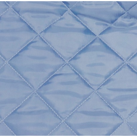 Quilted lining fabric 5x5cm, bluish gray/100g/1m