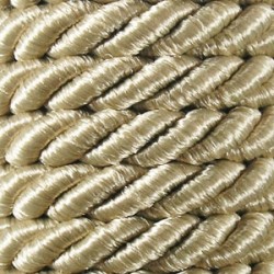 Decorative Braided Cord, 7 mm, 3 Strands, art. FI-7, color 730 - gold/1 m