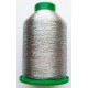 Metallized Threads for machine embroidery  "IRISMET", color 3996 - dark silver/1000 m