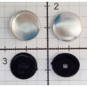 Self-Cover Buttons size 22" (14mm) plastc back black/100pcs.