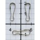 Metal Spring Hooks art.KAM-6x17 mm, nickel/1 pc.
