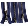 Two Way Zipper M60 75 cm old brass/navy