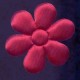 Applications "Daisy" art. A28, color 1860 - red/1pc.