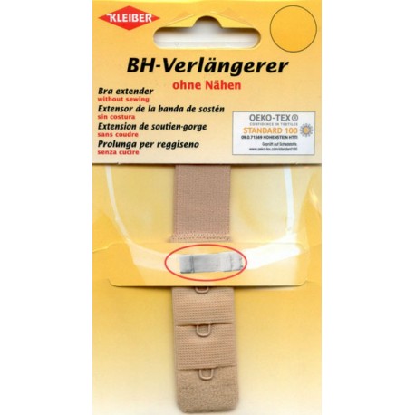 Bra extender without sewing 1x3 art.801-17, 18x105 mm beige