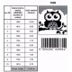 Canvas with a printed pattern "Owl", 15x15 cm