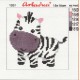Canvas with a printed pattern "Zebra", 15x15 cm