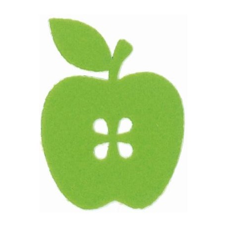 Iron on Application "Felt apple" art.LM-0247/1pc.