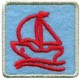 Iron on Application "Square with ship" art.LM-0300/1pc.