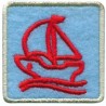 Termoaplikacija "Kvadratas su laivu", art.LM-0300/1 vnt.