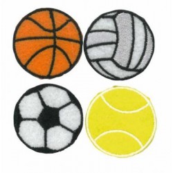 Iron on Application "Sports balls" art.LM-2771/4pcs.