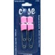 Safety Pins 53x11mm with pink plastic head /4 pcs.