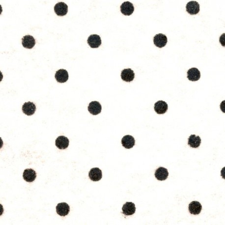 Marginti taškučiais veltinio lapai 20x30cm, spalva - balta