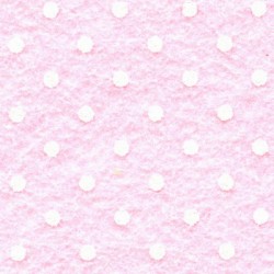 Dot printed felt sheet 20x30 cm color - light pink