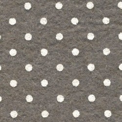 Dot printed felt sheet 20x30 cm color - gray