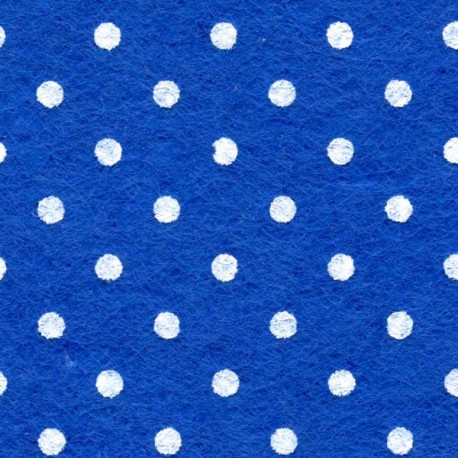 Marginti taškučiais veltinio lapai 20x30cm, spalva - mėlyna