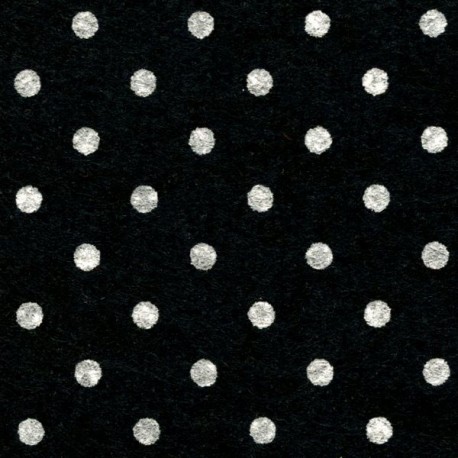 Marginti taškučiais veltinio lapai 20x30cm, spalva - juoda
