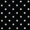Dot printed felt sheet 20x30 cm color - black