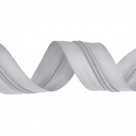 Nylon coil continuous zipper tape 5 color 336-light grey/1 m