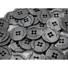 Metallic button "Fashion", size 20mm (32), color - black nikiel/1pc.