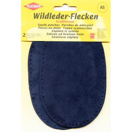 Suede patches art. 854-04 dark blue/2x15.5 cm x 10 cm