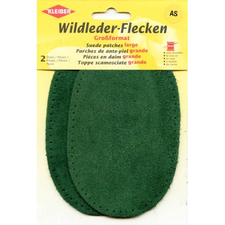 Suede patches art. 854-08 green/2x15.5 cm x 10 cm