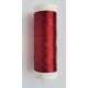 Metalizuotieji siuvinėjimo siūlai "SILVA 40N", spalva 1865 - raudona/250 m