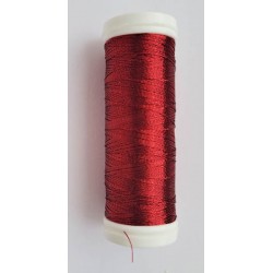 Metalizuotieji siuvinėjimo siūlai "SILVA 40N", spalva 1865 - raudona/250 m