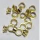 Eyelets of 4 mm for Snap Pliers NS-64-10, steel art.NO. 300, color - brass/1000 vnt.