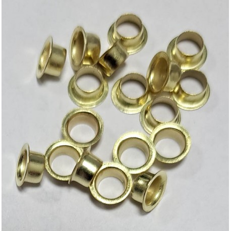 Eyelets of 4 mm for Snap Pliers NS-64-10, steel art.NO. 300, color - brass/1000 vnt.