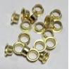Eyelets of 4 mm without Washers for Snap Pliers NS-64-10, steel, art.NO. 300, color - brass/1000 pcs.