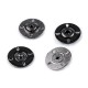 Sew-on Snap Fasteners 21 mm stainless, black nickel/1 pc.