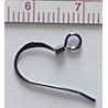 Hook Ear Wire art.PK06BO, black/2 pcs.
