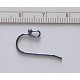 Hook Ear Wire art.PK01BO, black nickel/2 pcs.